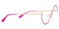 Manley - Sparkling Round Pink Eyeglasses Unique Design | Vooglam 