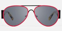 Novoa - Bold Aviator Sunglasses Tortoiseshell Temples | Vooglam Angle View