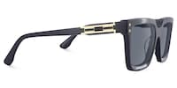 Cavalier - Rectangle Grey Sunglasses - 4