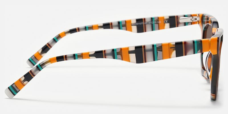 Abetzi - Rectangle Brown Sunglasses