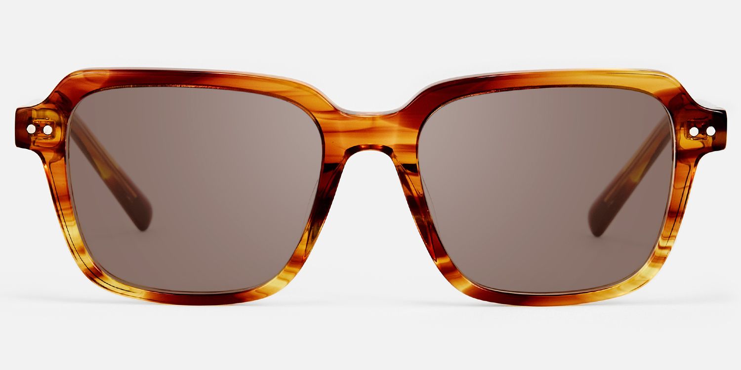Jafaru - Rectangle Tortoise Sunglasses | Vooglam Angle View
