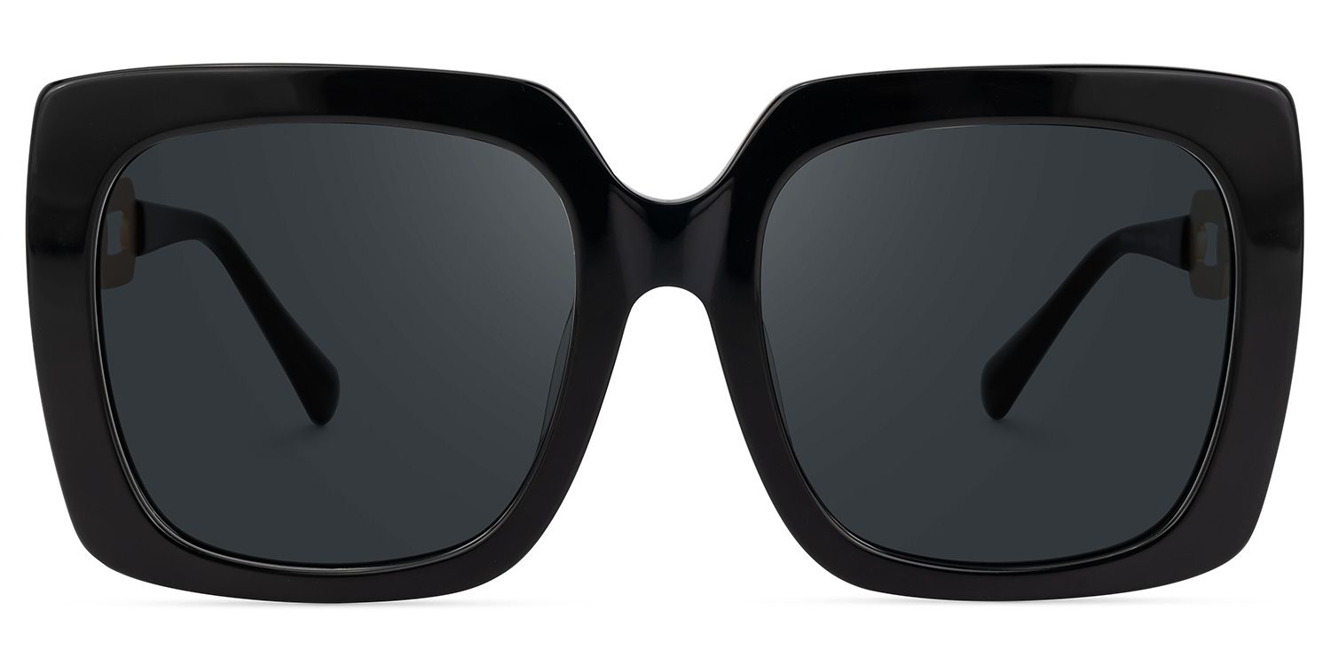 Dascha - Square Black Sunglasses product detail 2