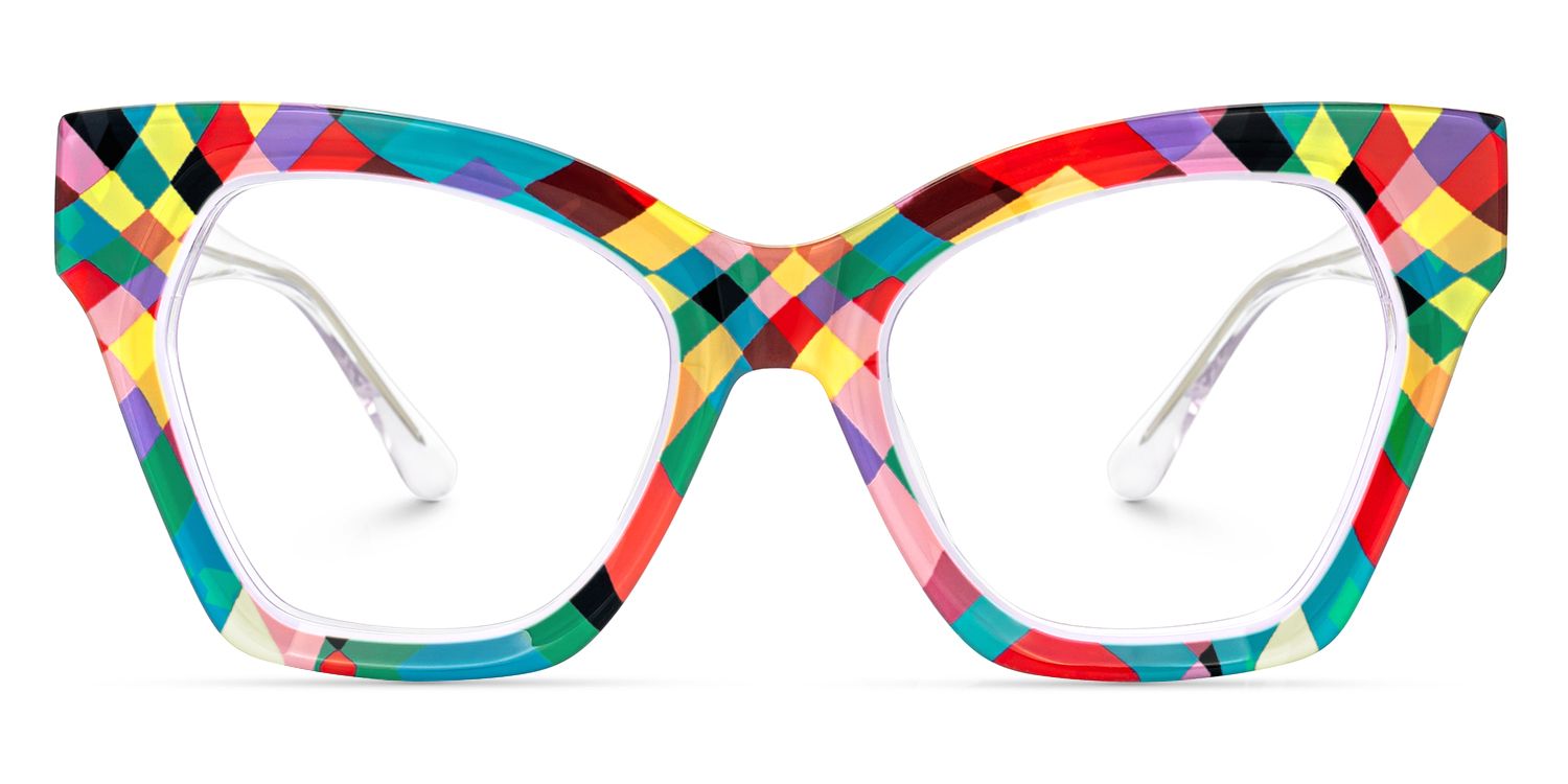 Stetson - Cat Eye Multicolor Eyeglasses | Vooglam Angle View