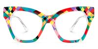 Stetson - Cat Eye Multicolor Eyeglasses | Vooglam Angle View