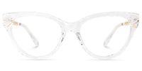 Rhapsody - Butterfly White Eyeglasses | Vooglam Angle View