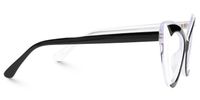 Darcie - Cat Eye White/Black Eyeglasses | Vooglam 