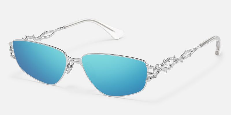 Spine - Silver Spine Deco Yellow Mirrored Shades | Vooglam