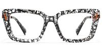 Nebula - Rectangle Pattern Eyeglasses | Vooglam Angle View