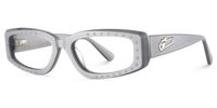 Quentin - Rectangle Silver Eyeglasses | Vooglam Front View