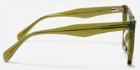 Eldad - Cat Eye Green Eyeglasses | Vooglam Side View