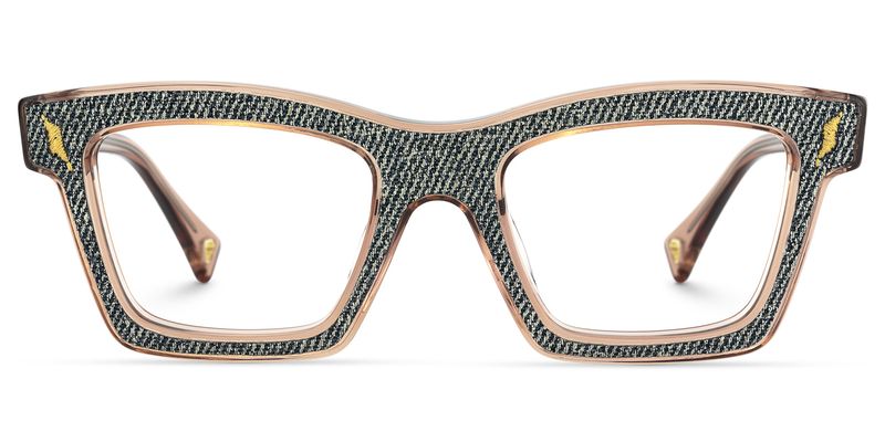 Ganya - Square Brown Eyeglasses