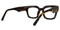 Denitsa - Square Tortoise Eyeglasses | Vooglam Side View