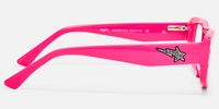 Maeva - Rectangle Pink Eyeglasses | Vooglam Side View