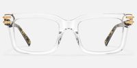 Anansi - Rectangle Transparent Eyeglasses | Vooglam Angle View