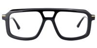 Eliyahu - Aviator Black Eyeglasses | Vooglam Angle View