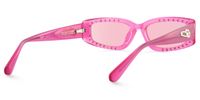 Quentin - Rectangle Pink Sunglasses | Vooglam Side View