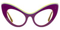 Danesha - Cat Eye Purple Eyeglasses | Vooglam Angle View