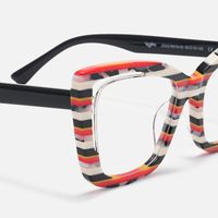 Palesa - Cat Eye Multicolor Eyeglasses | Vooglam Design Details