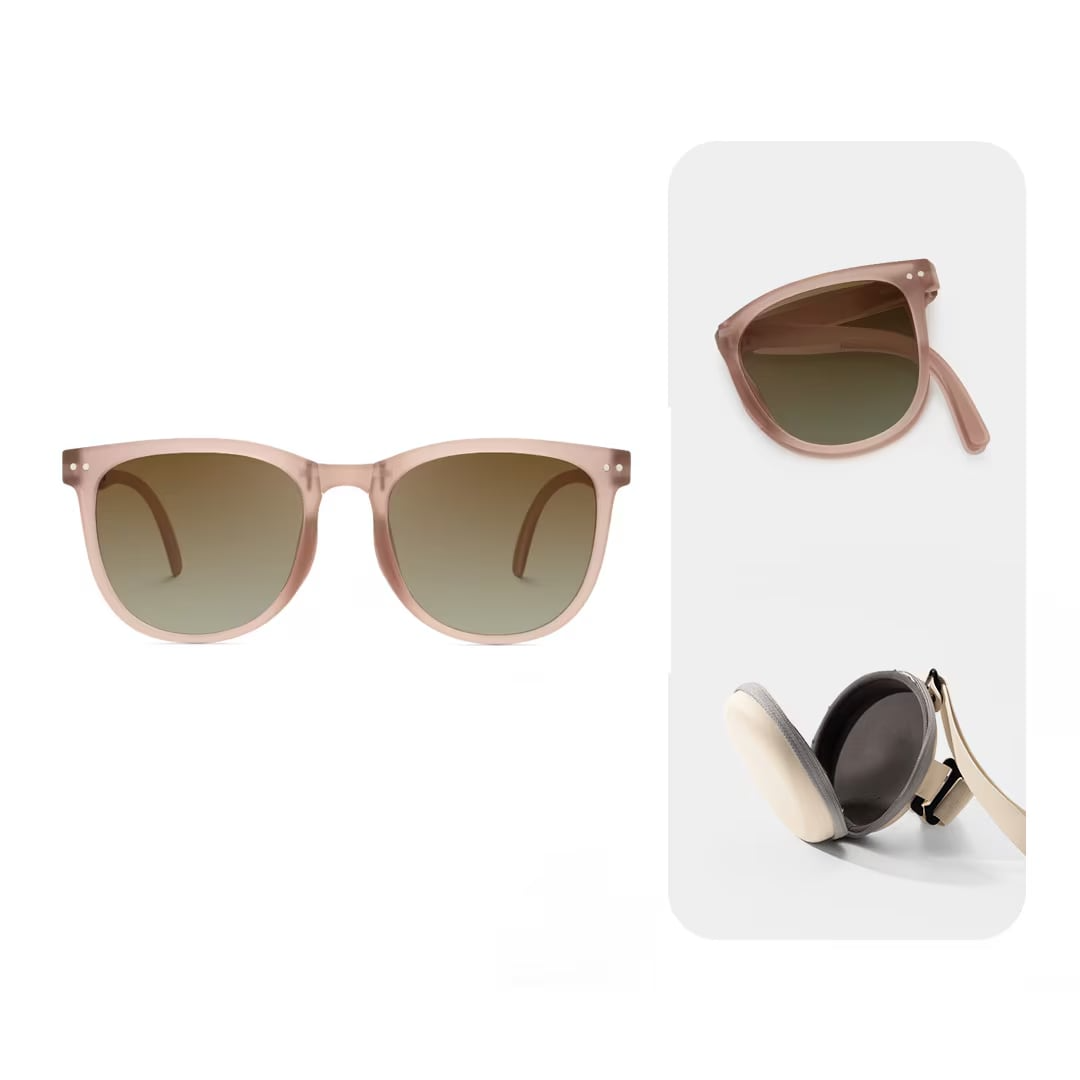 Jackopa - Square Pink Sunglasses by Vooglam - Product View 6