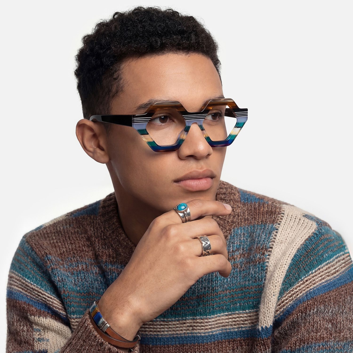 Explore the design story of Ailsa - Bohemian Style Geometric Frame Glasses | Vooglam