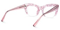 Algernon - Cat Eye Pink Eyeglasses | Vooglam Side View