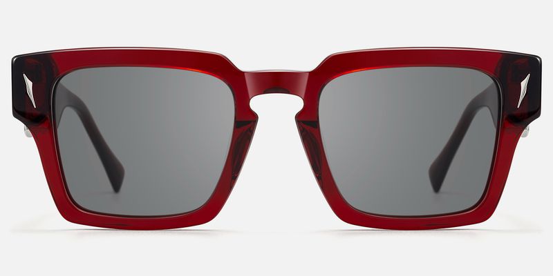Stiletto - Rectangle Red Sunglasses