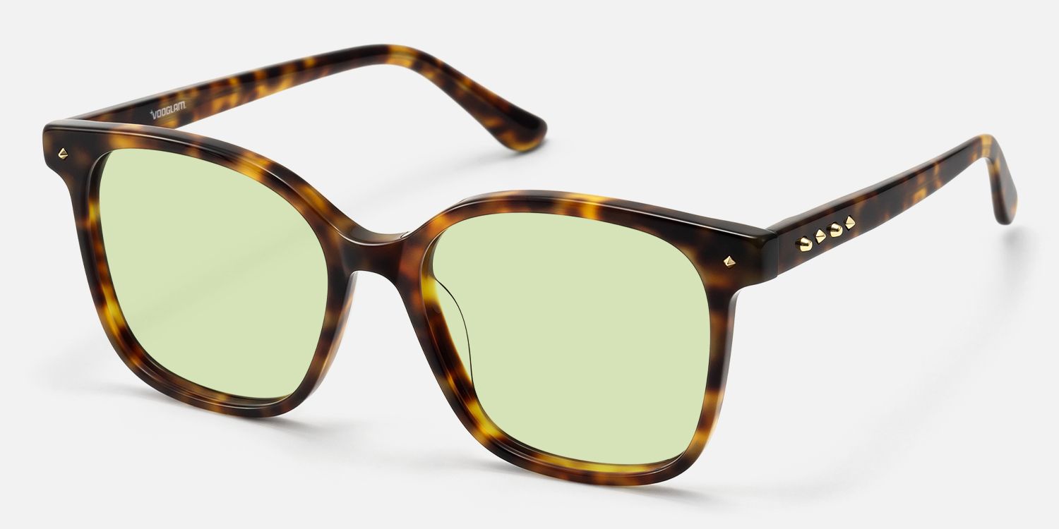 Spacek - Glam Punk Square Tortoise Sunglasses | Vooglam Front View
