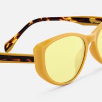 Macsen - Cat Eye Yellow Prescription Sunglasses | Vooglam Design Details