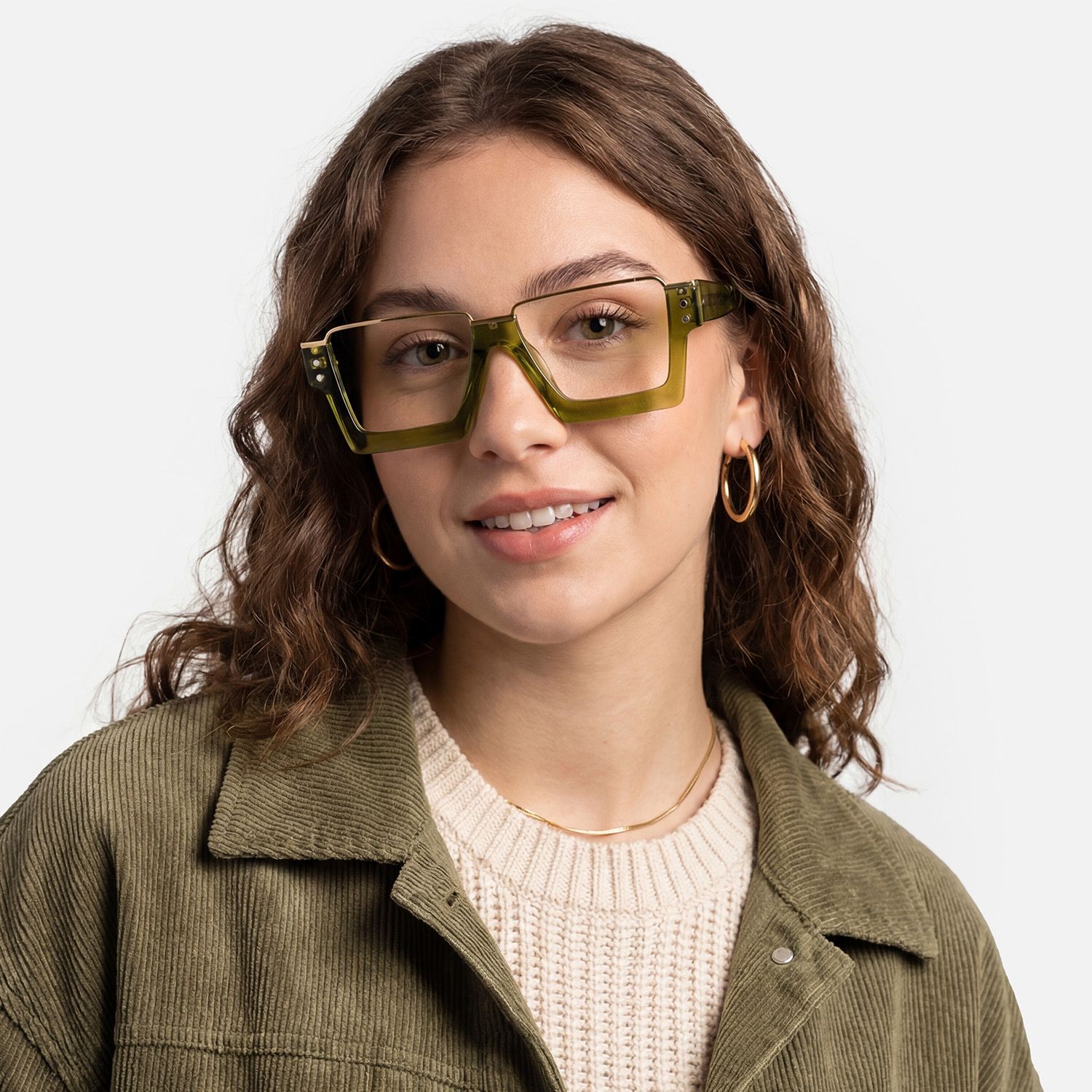 Explore the design story of Dardhan - Green Gold Acetate Metal Glasses | Vooglam