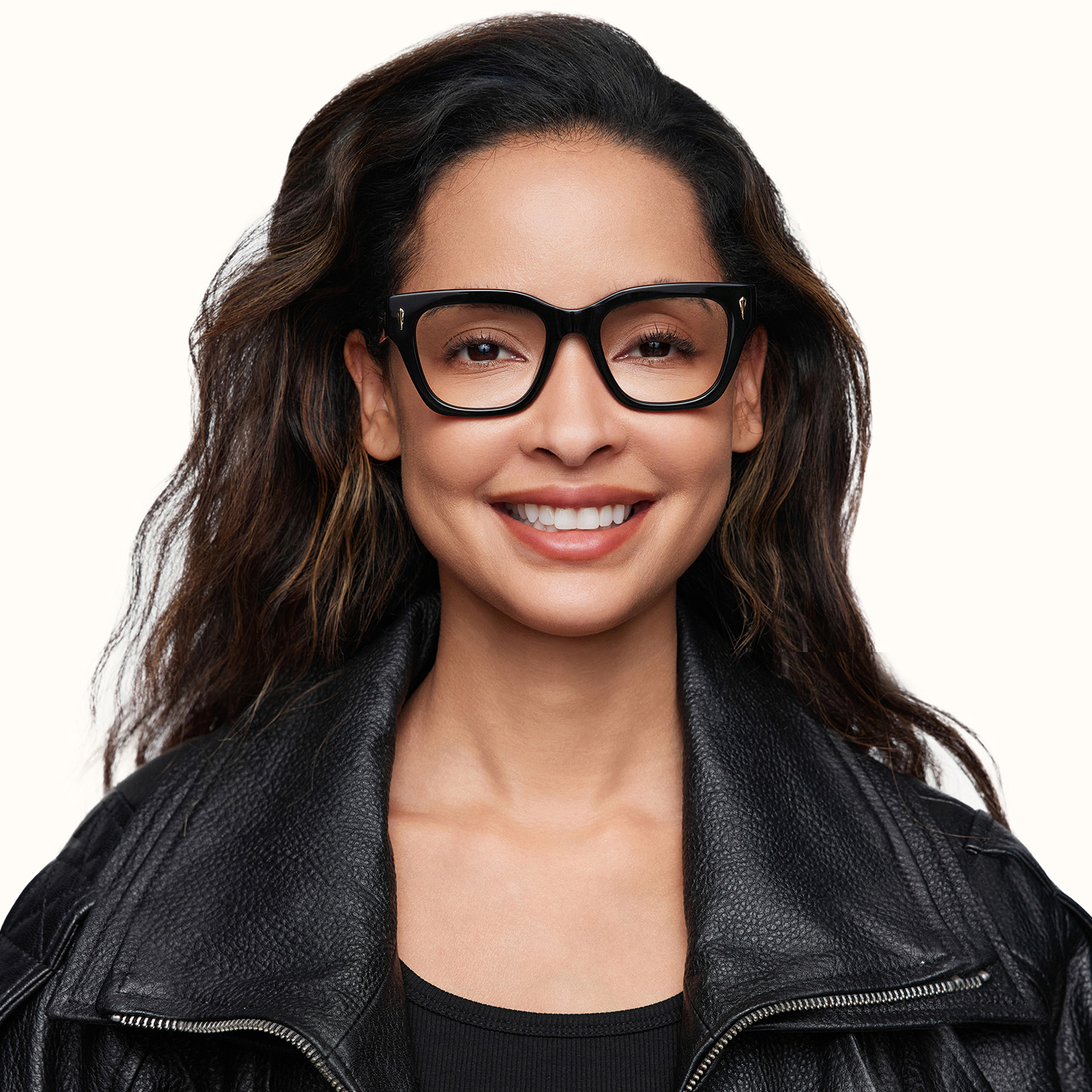 Asante - Square Black Eyeglasses - 1