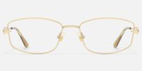 Bladework - Rectangle Gold Eyeglasses | Vooglam Angle View