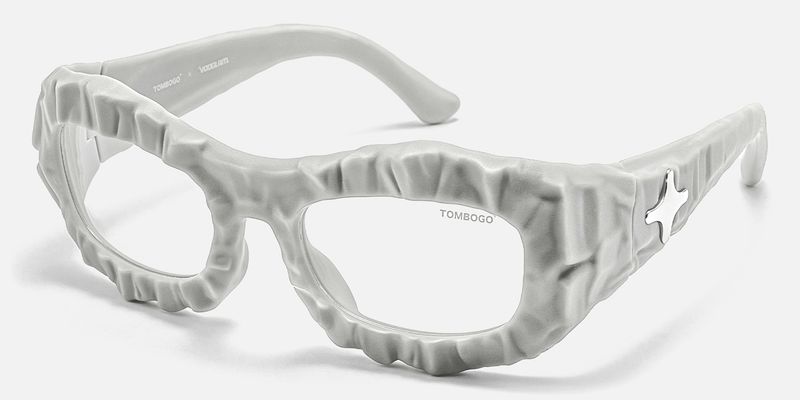 The Geologist - Geometric Gray Eyeglasses