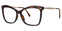 Trendy Libby Tortoise Butterfly-Shaped Glasses | Vooglam