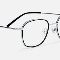 Static - Oval Silver Eyeglasses | Vooglam Design Details