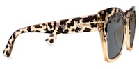 Paulina - Square Light Tortoise Cat-Eye Designer Sunglasses - 4