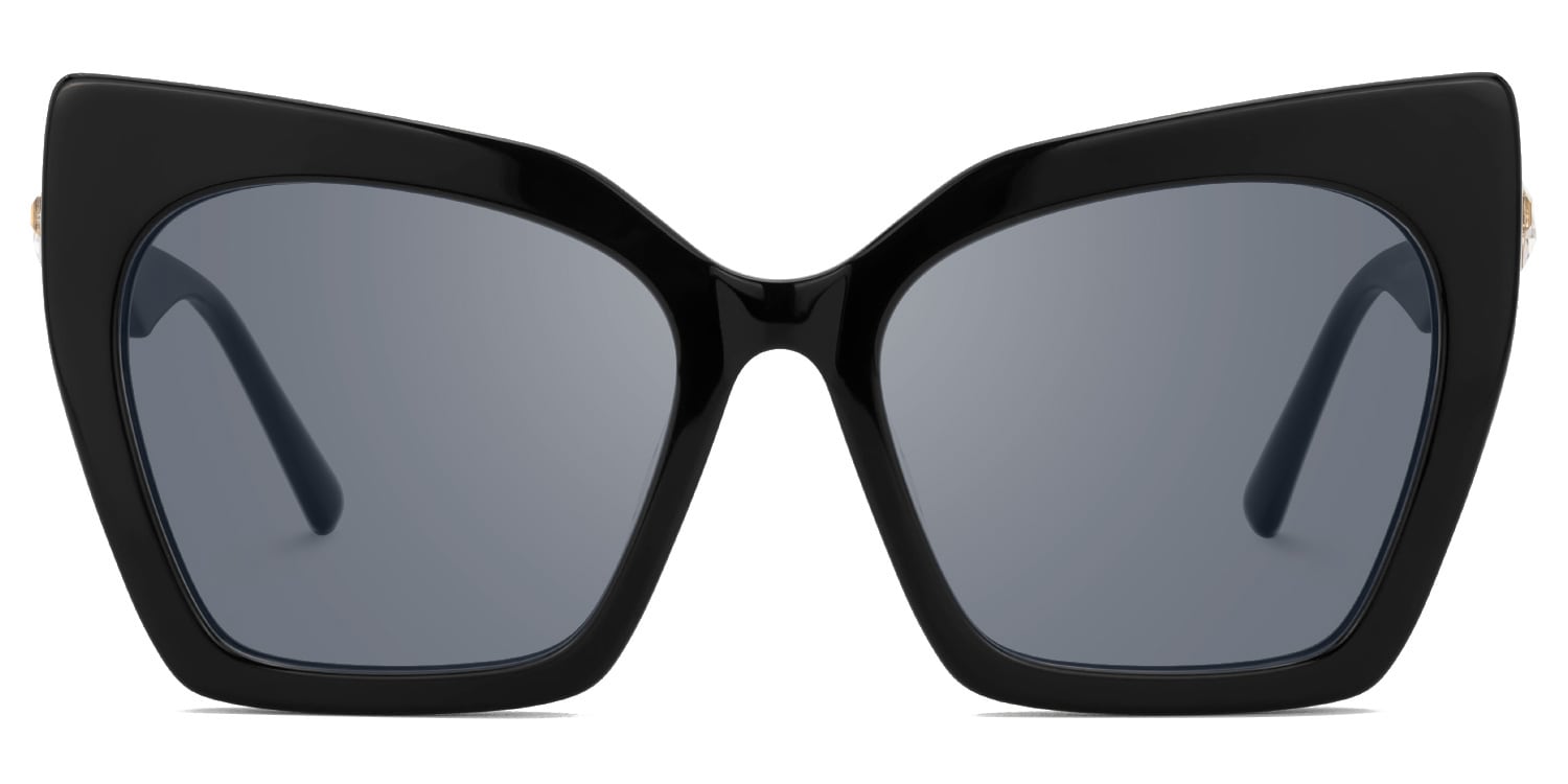 Feliciana - Cat Eye Black Sunglasses - 1