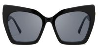 Feliciana - Cat Eye Black Sunglasses | Vooglam Angle View