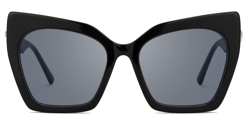 Feliciana - Cat Eye Black Sunglasses