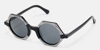 Hypnotic - Geometric Black Sunglasses | Vooglam Front View