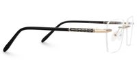 Faulkner - Geometric Gold Eyeglasses | Vooglam 