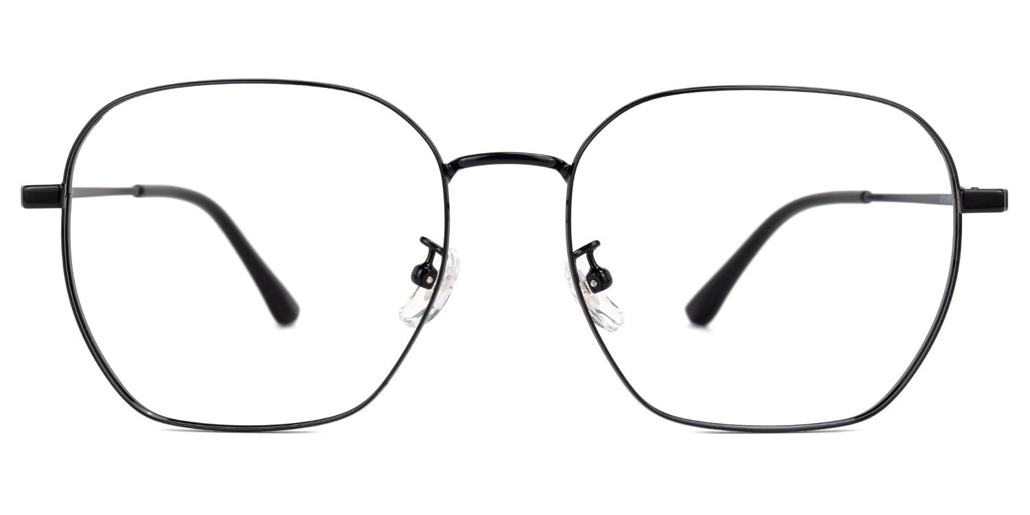 Eissa - Round Black Eyeglasses | Vooglam Angle View