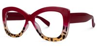 Undra - Butterfly Red/Tortoise Eyeglasses | Vooglam Front View