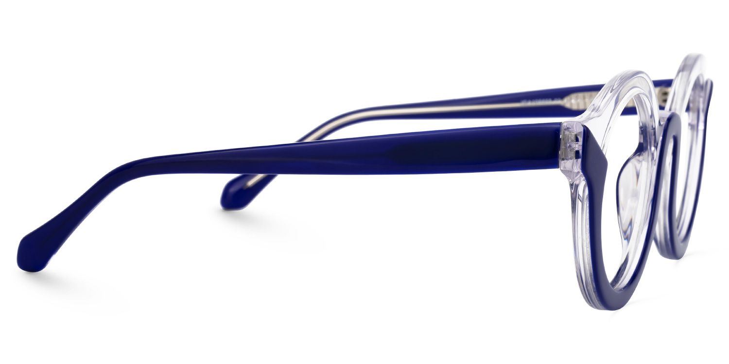 Fahima - Round Blue Eyeglasses product detail 4