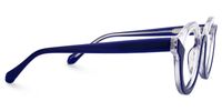 Fahima - Round Blue Eyeglasses | Vooglam 