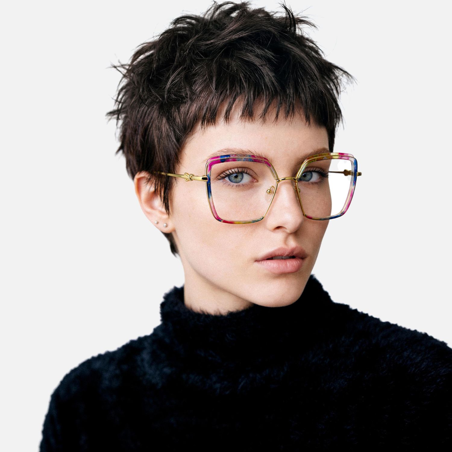Explore the design story of Fiorella - Square Multicolor Eyeglasses | Vooglam