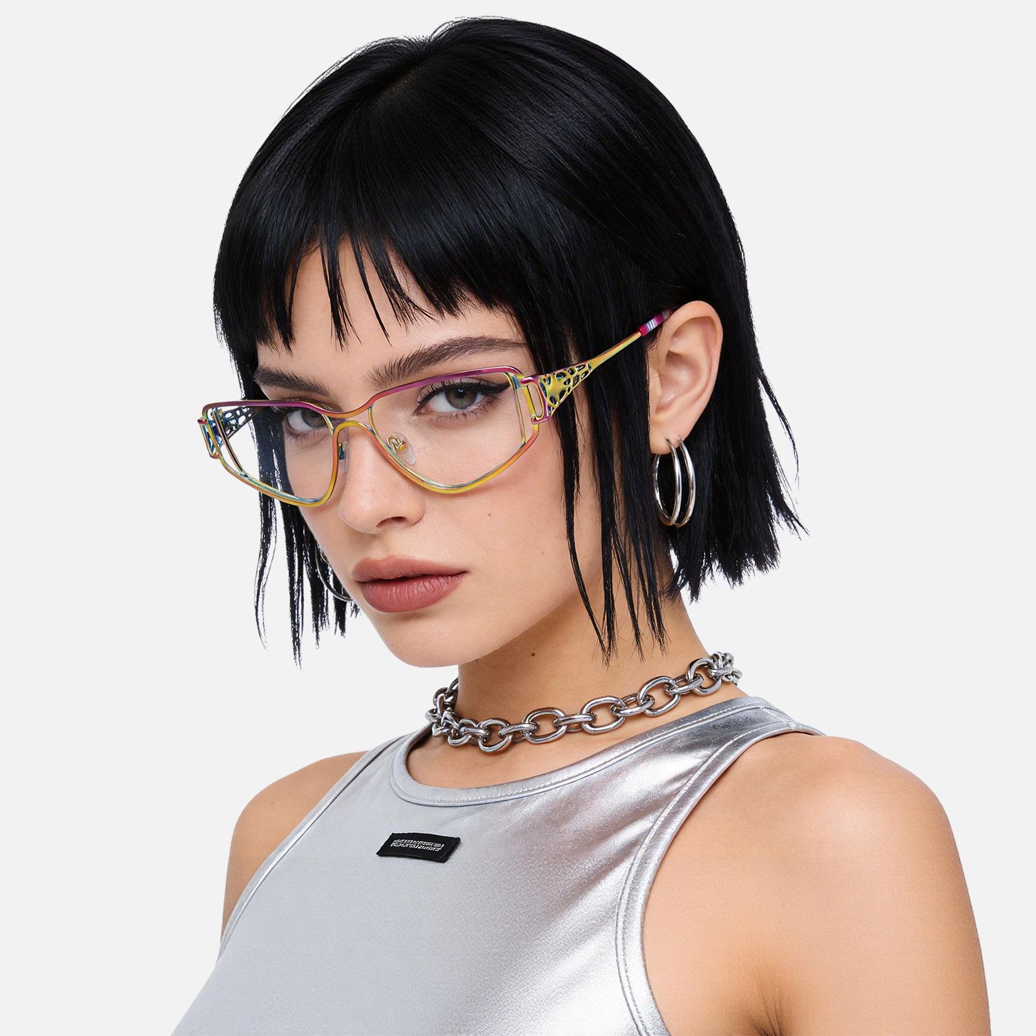 Explore the design story of Sakina - Geometric Multicolor Eyeglasses | Vooglam