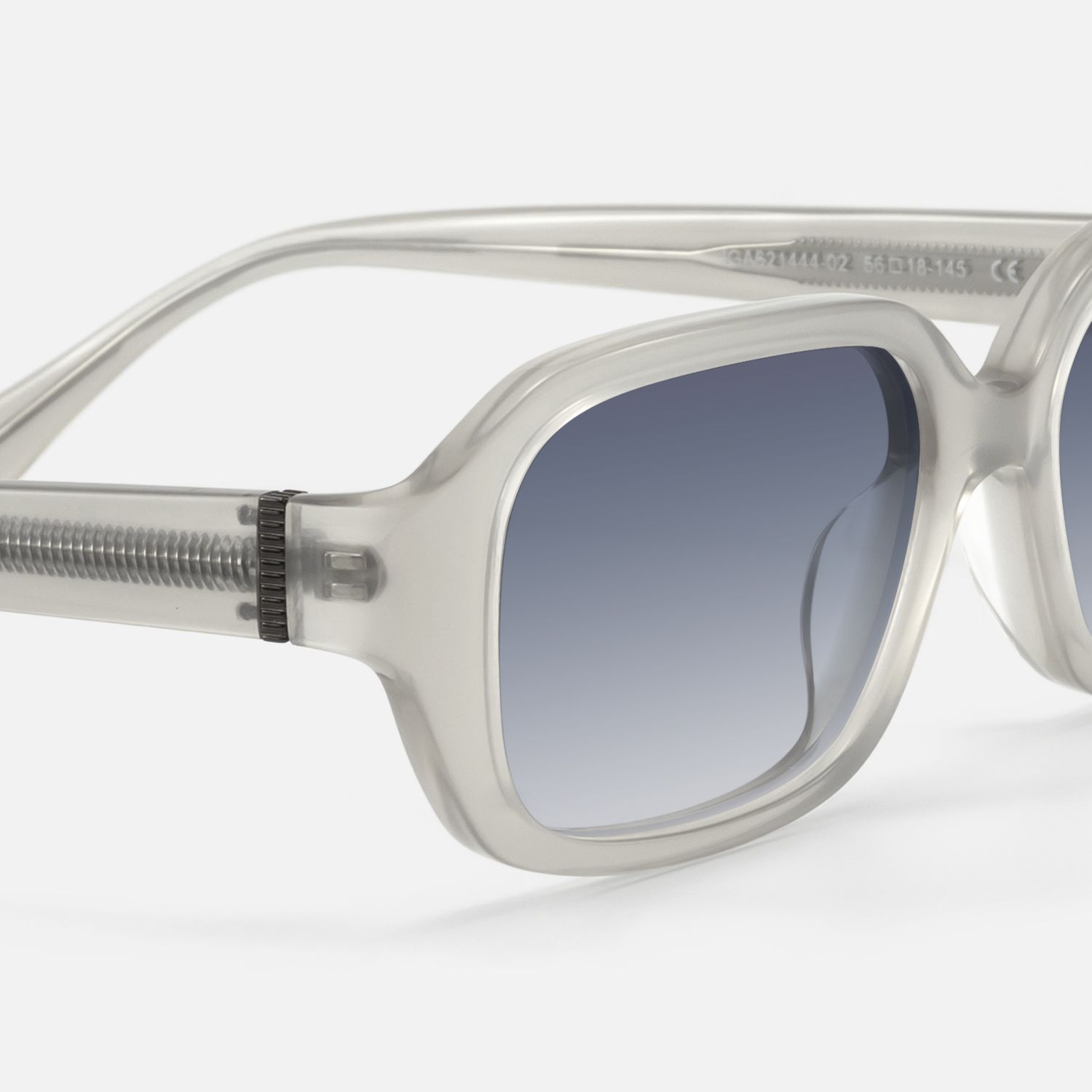 Mies - Gradient Gray Exposed Wire Core Sunglasses | Vooglam Design Details
