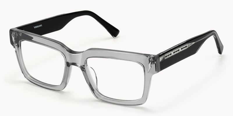 Razor - Rectangle Silver Eyeglasses
