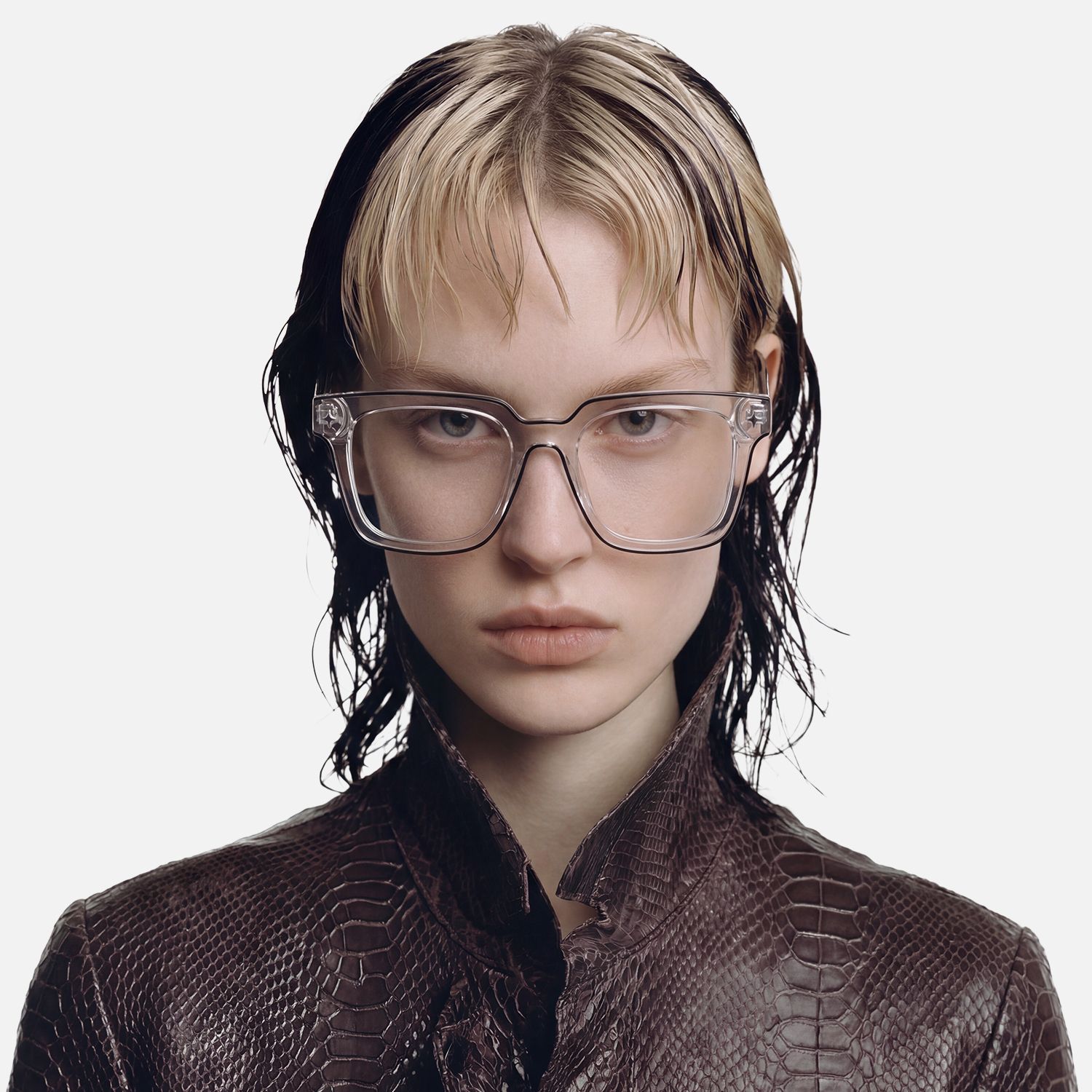 Explore the design story of Fractal - Square Transparent Eyeglasses | Vooglam
