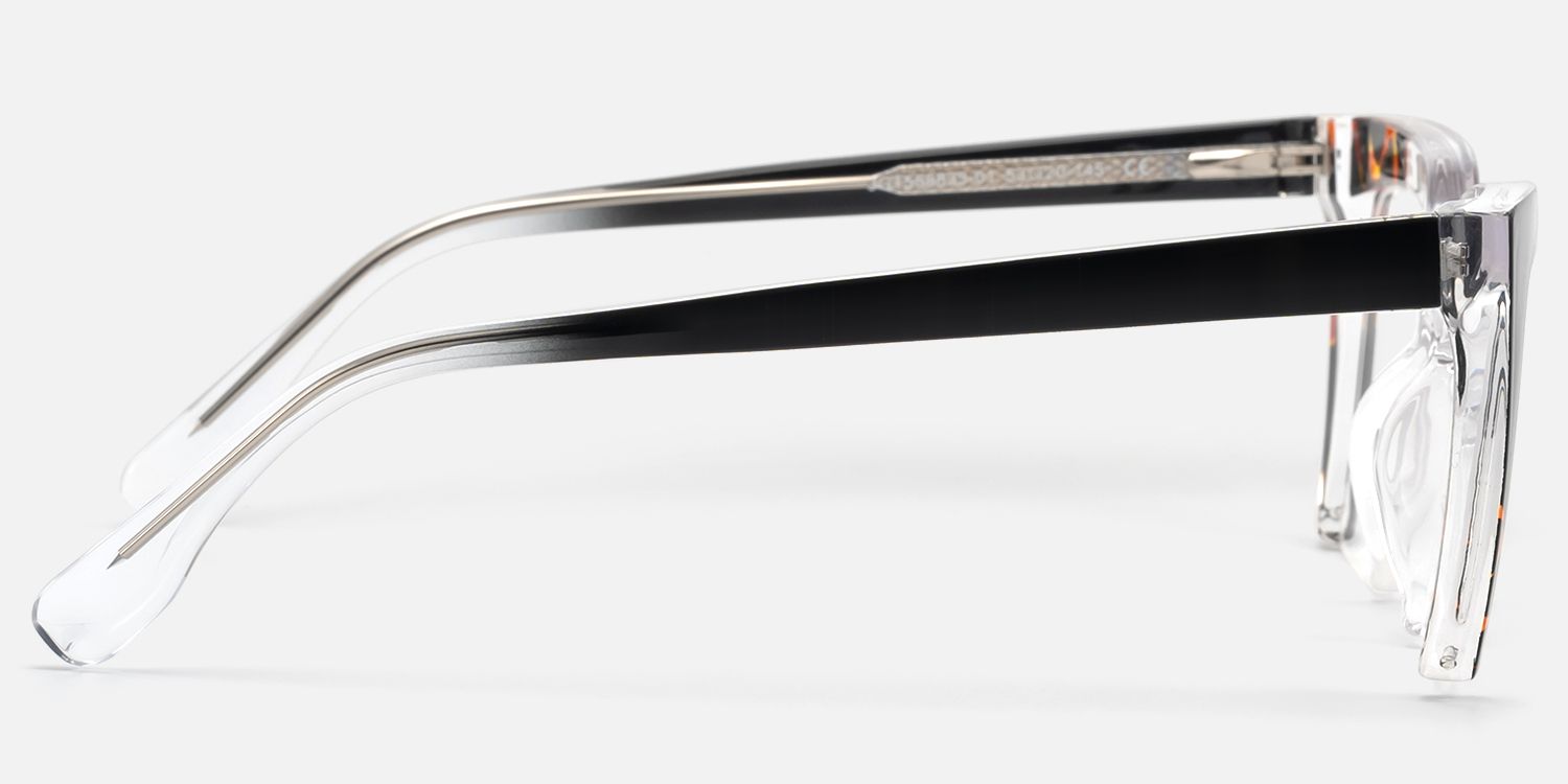 Danyale - Square Crystal Eyeglasses | Vooglam Side View